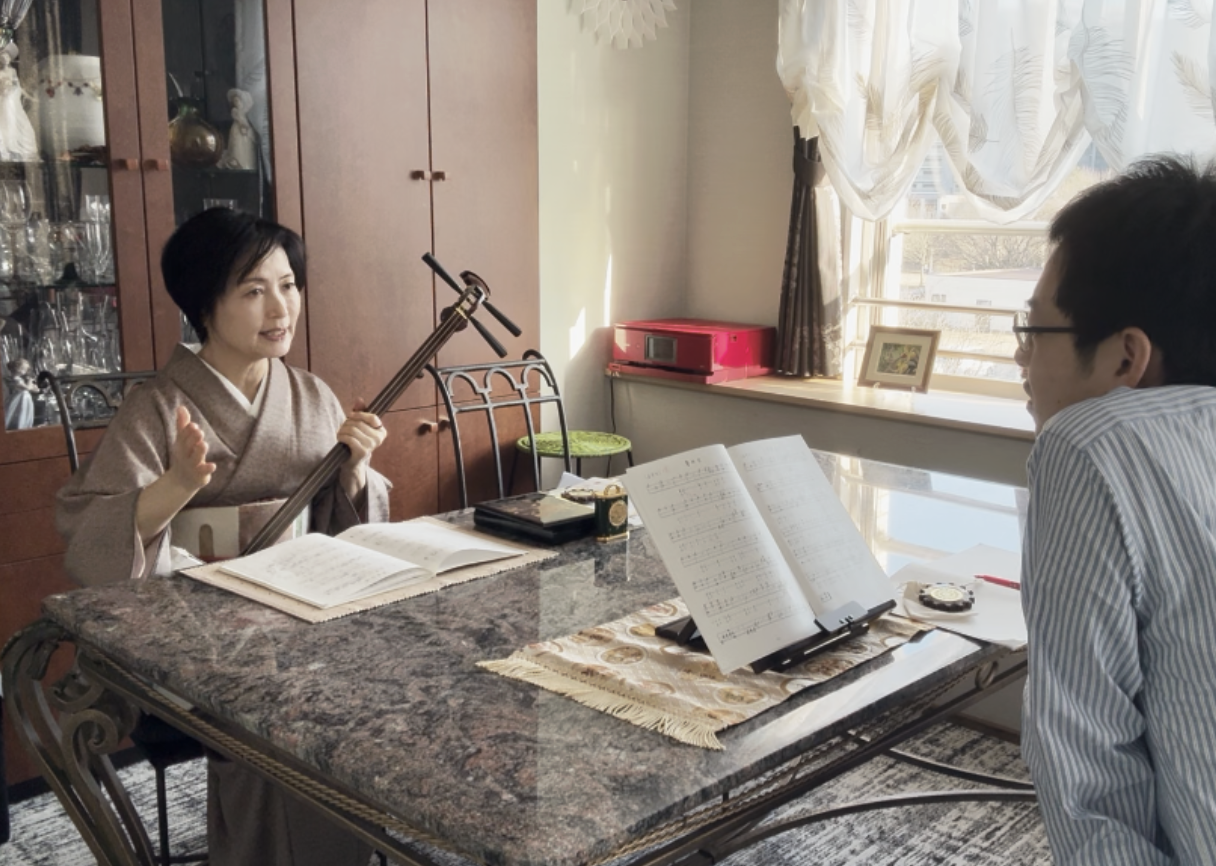 手ぶらで通える千葉県三味線レッスンの様子